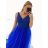 Women's Long Social Elegant Summer Strapless Dress (M/L, L/XL) ITALIAN FASHION IMPSH22260019/DU Turquoise