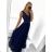 Women's long elegant dress with straps (S/M ONE SIZE) ITALIAN FASHION FMPRP23DF8657