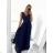 Women's long elegant dress with straps (S/M ONE SIZE) ITALIAN FASHION FMPRP23DF8657