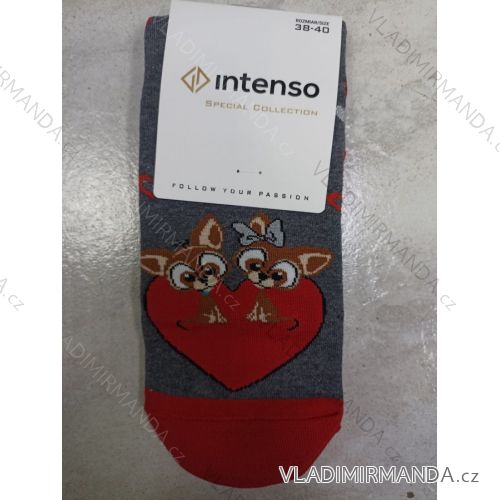 Women's Happy Thin Valentine's Socks (35-37, 38-40) POLISH FASHION DPP23002