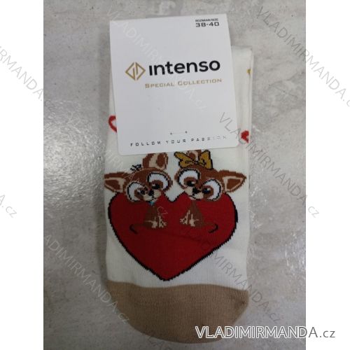 Happy Valentine's Day Women's Socks (35-37, 38-40) POLISH FASHION DPP23003