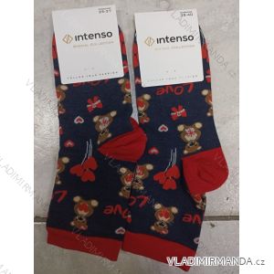 Women's Happy Thin Valentine's Socks (35-37, 38-40) POLISH FASHION DPP23004