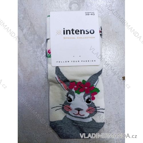 Women's Happy Thin Hare Socks (35-37, 38-40) POLISH FASHION DPP23006