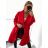 Women's long fleece coat (M / L ONE SIZE) ITALIAN FASHION IMD211105 béžová M / L