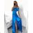 Women's Long Elegant Carmen Dress (S/M ONE SIZE) ITALIAN FASHION IMPBB23B22735