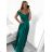 Women's Long Elegant Carmen Dress (S/M ONE SIZE) ITALIAN FASHION IMPBB23B22735