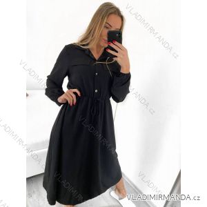 Women's Long Shirt Long Sleeve Dress (S/M ONE SIZE) ITALIAN FASHION IMWGS223419