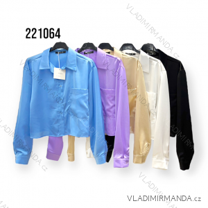 Women's Elegant Long Sleeve Blouse (S/M ONE SIZE) ITALIAN FASHION IMM23MS53757