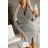 Women's Elegant Coat Long Sleeve Dress (S/M ONE SIZE) ITALIAN FASHION IMPGM2311813