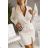 Women's Elegant Coat Long Sleeve Dress (S/M ONE SIZE) ITALIAN FASHION IMPGM2311813