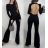 Women's Long Long Sleeve Jumpsuit (S/M ONE SIZE) ITALIAN FASHION IMPBB23B8836