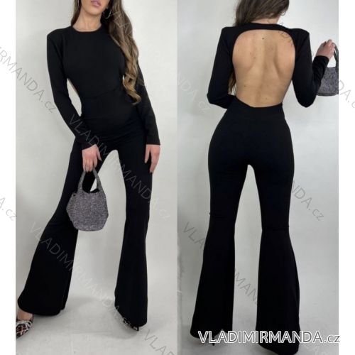 Women's Long Long Sleeve Jumpsuit (S/M ONE SIZE) ITALIAN FASHION IMPBB23B8836