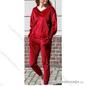 Women's Plus Size Velvet Tracksuit & Tracksuit Set (XL/2XL ONE SIZE) POLISH FASHION IMWT23185