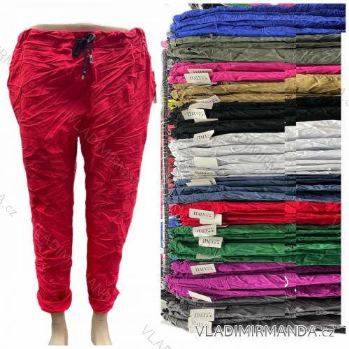 Plus Size Long Stretch Pants (3XL/4XL ONE SIZE) ITALIAN FASHION IMWT23206