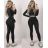 Women's Sports Leggings and Long Sleeve Top Set (S/M ONE SIZE) POLISH FASHION IMWT23212