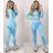 Women's Sports Leggings and Long Sleeve Top Set (S/M ONE SIZE) POLISH FASHION IMWT23212