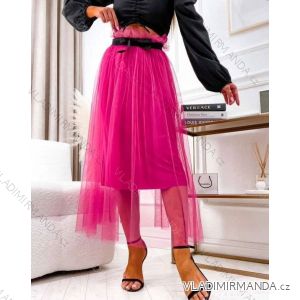 Women's Long Tulle Skirt (S/M ONE SIZE) ITALIAN FASHION IMWK23EB20342