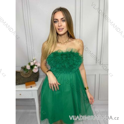 Elegant mini strapless dress for women (S / M ONE SIZE) ITALIAN FASHION IMWD221538