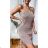 Women's Strappy Summer Knitted Dress (S/M ONE SIZE) ITALIAN FASHION IMWK23292