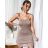 Women's Strappy Summer Knitted Dress (S/M ONE SIZE) ITALIAN FASHION IMWK23292