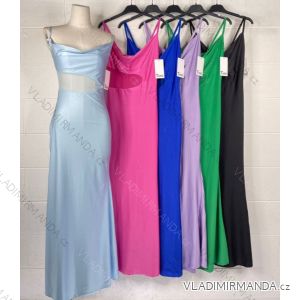 Women's Long Elegant Strapless Dress (S/M ONE SIZE) ITALIAN FASHION IMPBB23A11676