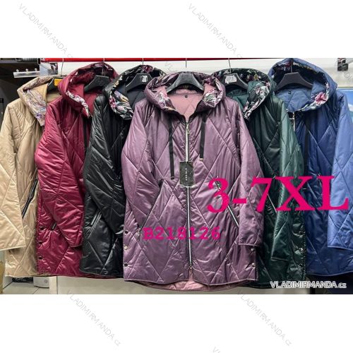 Women's Plus Size Spring Hooded Jacket (3XL-7XL) POLISH FASHION PMLB23B218126