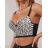 Women's Strappy Crop Top (S/M ONE SIZE) ITALIAN FASHION IMPGM231169