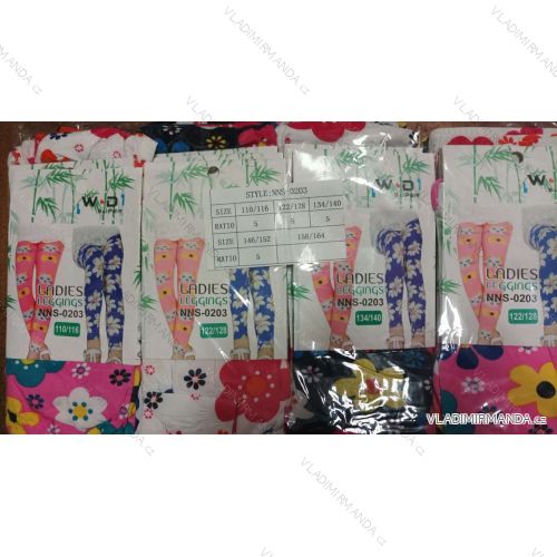 Leggings Mighty Long Bamboo Kids and Teenage Girls (110-164) NNS-0203