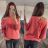 Women's Slim Long Sleeve Sweater (S/M ONE SIZE) ITALIAN FASHION IMM22NM1236/DU neon pink