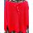 Women's Slim Long Sleeve Sweater (S/M ONE SIZE) ITALIAN FASHION IMM22NM1236/DU neon pink