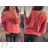 Women's Slim Long Sleeve Sweater (S/M ONE SIZE) ITALIAN FASHION IMM22NM1236/DU neon pink