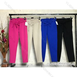 Women's Long Pants with Belt (S/M ONE SIZE) ITALIAN FASHION IMPGM2311917