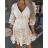 Women's Elegant Lace Long Sleeve Dress (S/M ONE SIZE) ITALIAN FASHION IMPOC236367