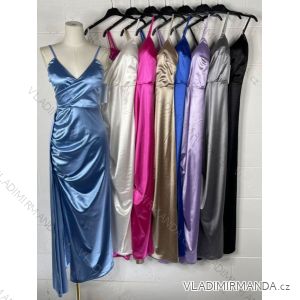 Women's long elegant party dress with straps (S/M ONE SIZE) ITALIAN FASHION IMPBB23A11719