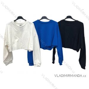 Women's Long Sleeve Sweatshirt (S/M ONE SIZE) ITALIAN FASHION IMPLM23933250065