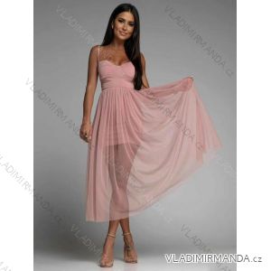 Women's long elegant party dress with straps (S/M ONE SIZE) ITALIAN FASHION IMPLP2352380098