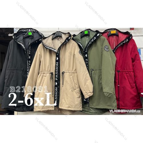 Women's Plus Size Spring Hooded Jacket (2XL-6XL) POLISH FASHION PMLB23B218081