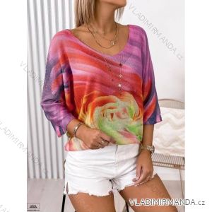 Women's Slim Oversize Long Sleeve Sweater (S/M ONE SIZE) ITALIAN FASHION IMWGM23439