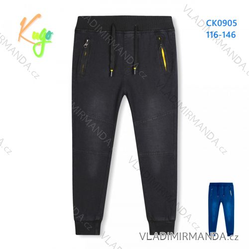 Jeans sweatpants warm boys (134-164) KUGO YZ8022