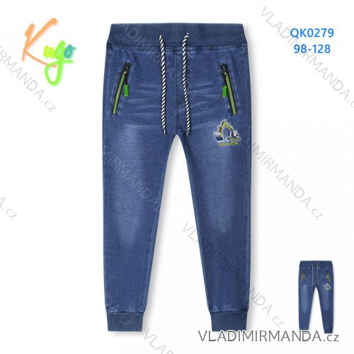 Children's boys' long jean sweatpants (98-128) KUGO QK0279