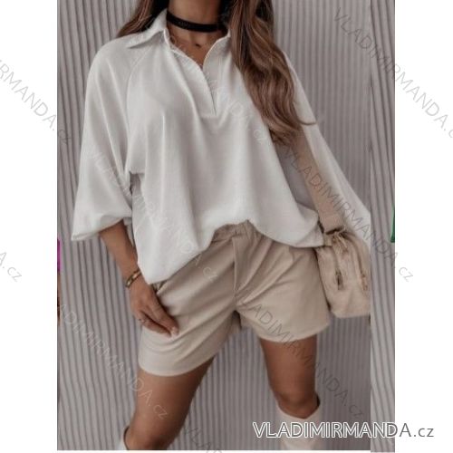 Women's Elegant Long Sleeve Blouse/Tunic (S/M/L ONE SIZE) ITALIAN FASHION IMWB22245