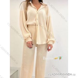 Women's Oversize Shirt and Pants Set (S/M ONE SIZE) ITALIAN FASHION imwy23062