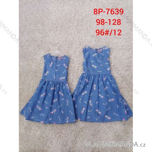 Children's girls' sleeveless denim dress (98-128) ACTIVE SPORT ACT238P-7639