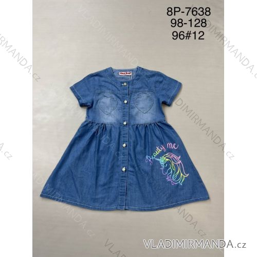 Denim dress short sleeve children's girls (98-128) ACTIVE SPORT ACT238P-7638