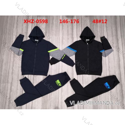 Youth boy's set of hooded sweatshirt with zip and sweatpants (146-176) ACTIVE SPORT ACT22XHZ-0691