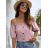 T-shirt/tunic carmen short sleeve ladies (S/M ONE SIZE) ITALIAN FASHION IMPGM233053