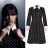 Long Dress With Collar Long Sleeve Women's (S/M ONE SIZE) ITALIAN FASHION IMPBB23B23351