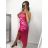 Women's elegant evening dress with straps (S/M ONE SIZE) ITALIAN FASHION IM3222IM322MONICA0 -   light pink,   S/M