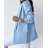 Long sleeve jacket (one size) ITALIAN MODA IMC17324 Light blue S