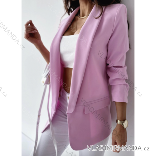 Long sleeve jacket (one size) ITALIAN MODA IMC17324 pink S